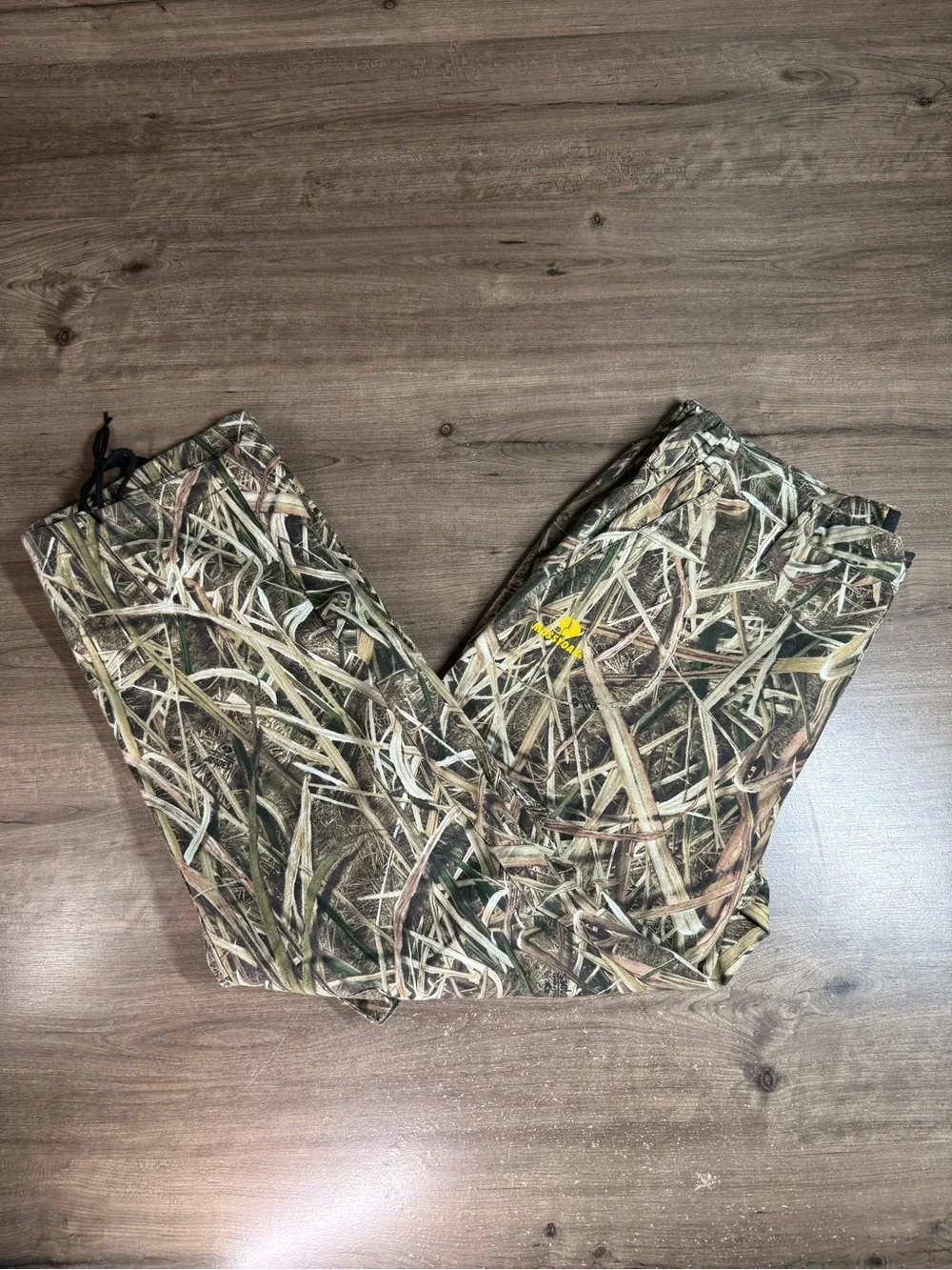 Mossy Oak Shadow Grass Blades Camo Cargo Hunting Pants Men 36-38 L Drawstring